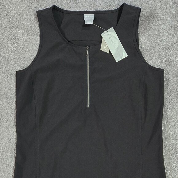 Chico's NWT Zenergy UPF 50 Black Side Pleat Sport Dress Pockets Outdoors Golf - Picture 5 of 9